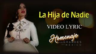 Silvia Zepeda - LA HIJA DE NADIE  (Letra)