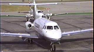 Screaming de Havilland DH.125-1A/522 Departing BUR