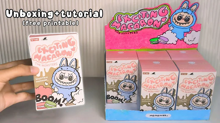 [🍅Paper diy🍅] DIY LABUBU BLIND BOX Unboxing + Tutorial! | Free printable ⭐