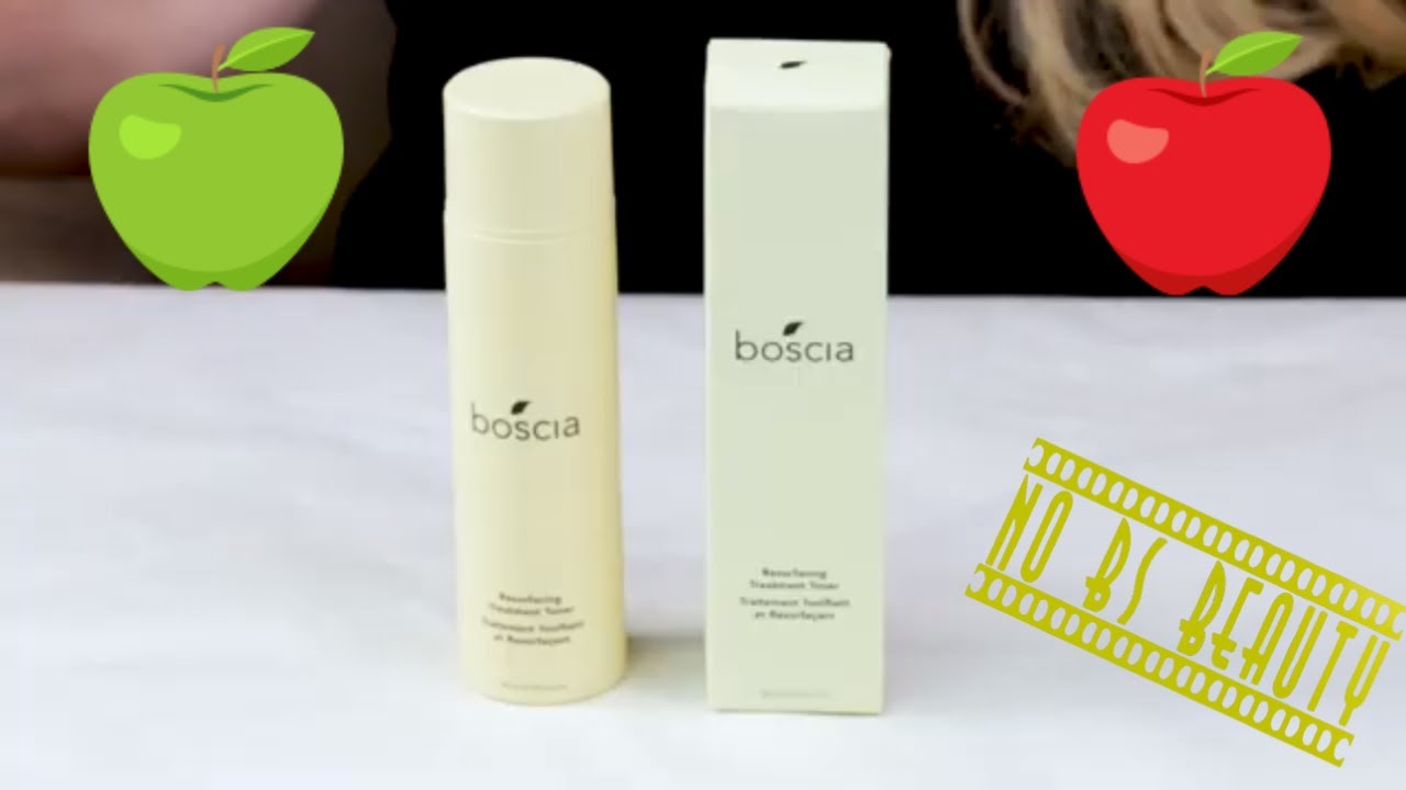 BOSCIA  🍎🍏 Resurfacing Treatment Toner with Apple Cider Review