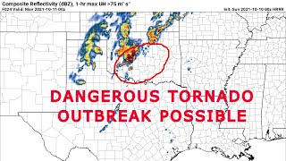 Dangerous Oklahoma Tornado Outbreak Expected October 10, 2021