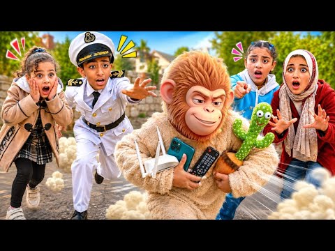 القرد الحرامي جننا /يوميات عائله حبيبه 