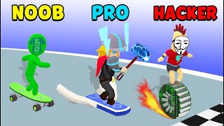 NOOB vs PRO vs HACKER in Turbo Star Game | Android iOS Games | #EGHUBDOTT screenshot 4