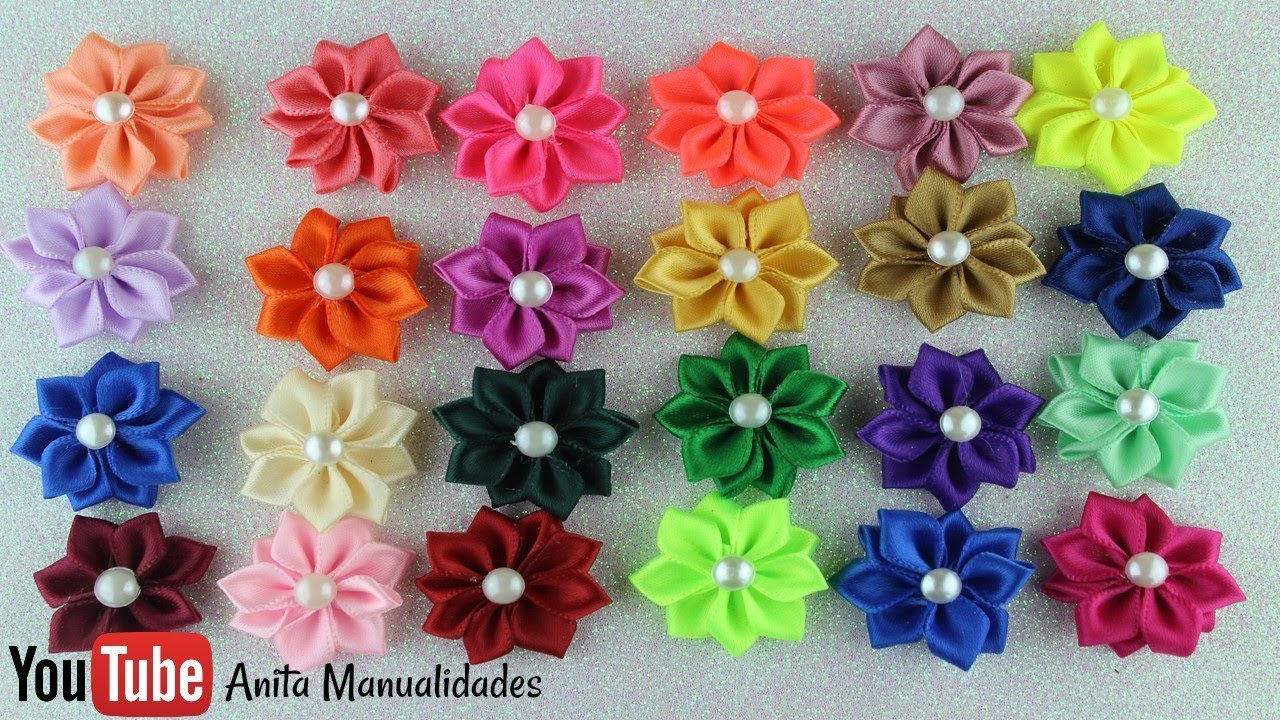 Flor Margarita Mini Paso a Paso | Anita Manualidades - YouTube