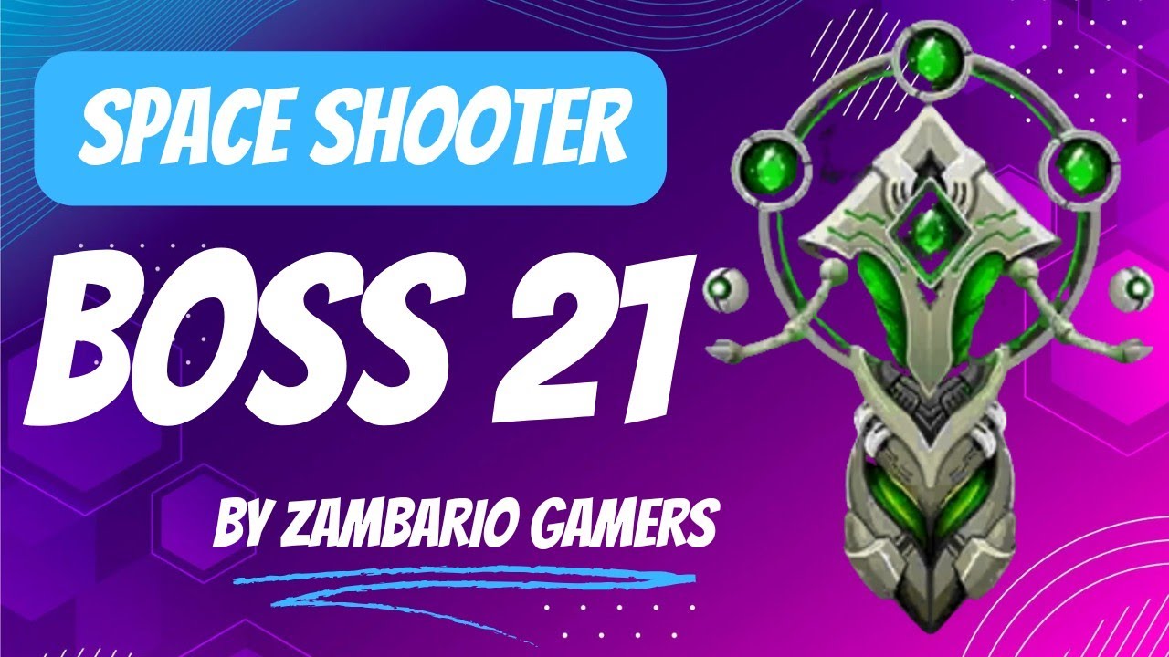 Space Shooter Galaxy Attack Boss Level 21 | Boss 21 Fight- Gameplay IOS & Android