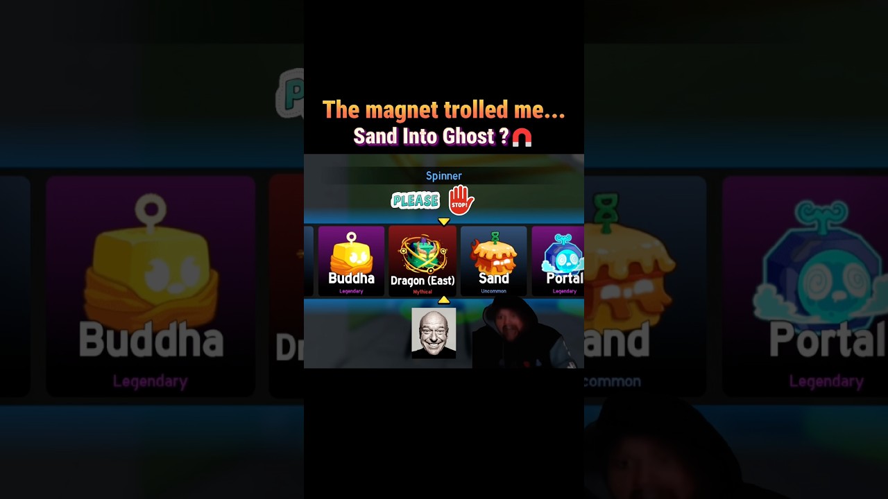 The Magnet Roll Completely SCAMMED Me...  😭 #shorts #bloxfruits  #roblox #dragonfruit