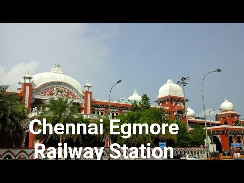 Chennai Egmore Railway Station (MS) : train passing through, station ...