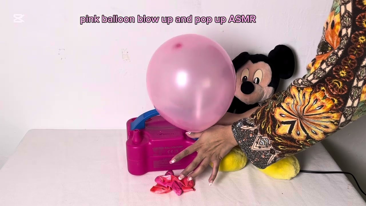 Relaxing Pink Balloon ASMR: Slow Inflating, Squeaky Rubbing & HUGE POP! 💖