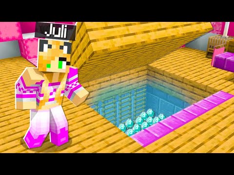 MAM TAJNĄ BAZĘ POD NASZYM NOWYM DOMEM w Minecraft! 😱 (abra nic nie wie)