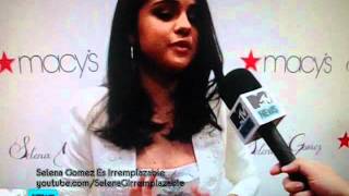 Selena gomez launches perfume - macy's nyc, red carpet interview by
mtv news