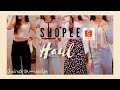 Shopee haul 👕👚+try on 🧸เสื้อผ้าราคาหลักสิบ-หลักร้อยจากShopee