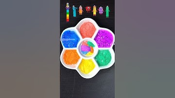 Number 1 to 7, Guess the mixed color #satisfying #colormixing #numberblocks