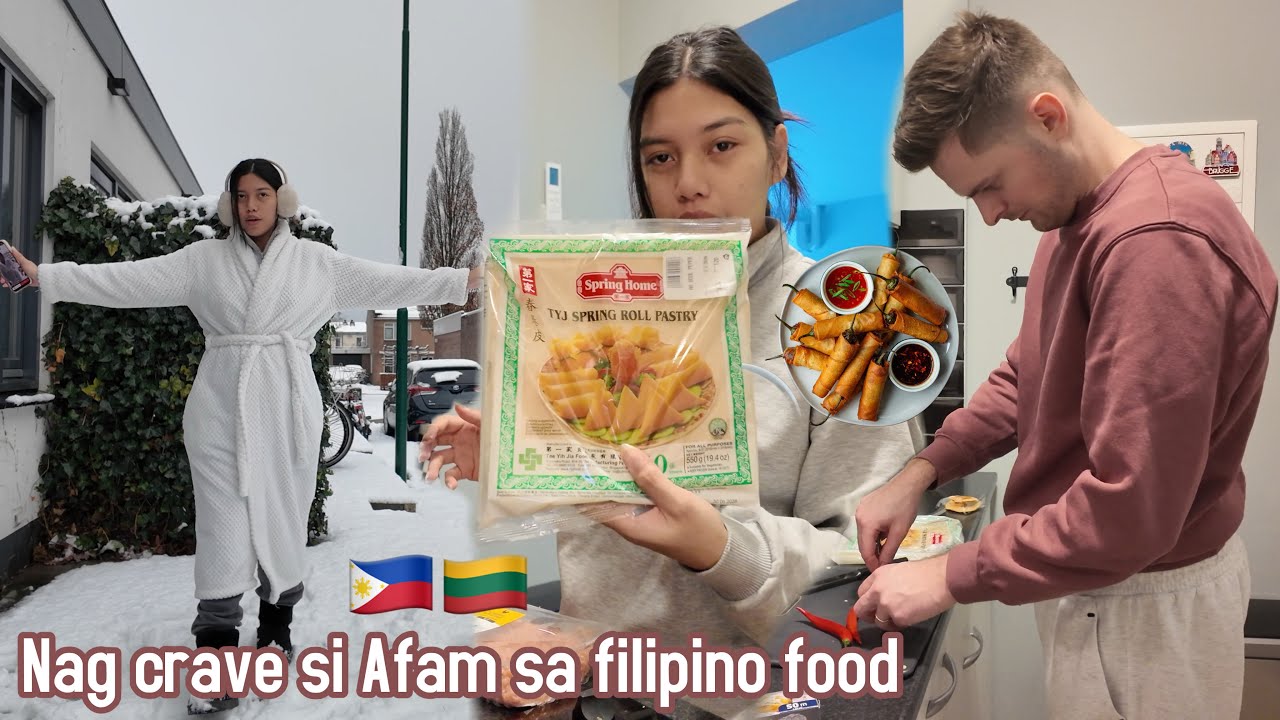 Nag request si Afam ng Filipino food🇵🇭 at nag crave si buntis ng Lumpiang Shanghai! 