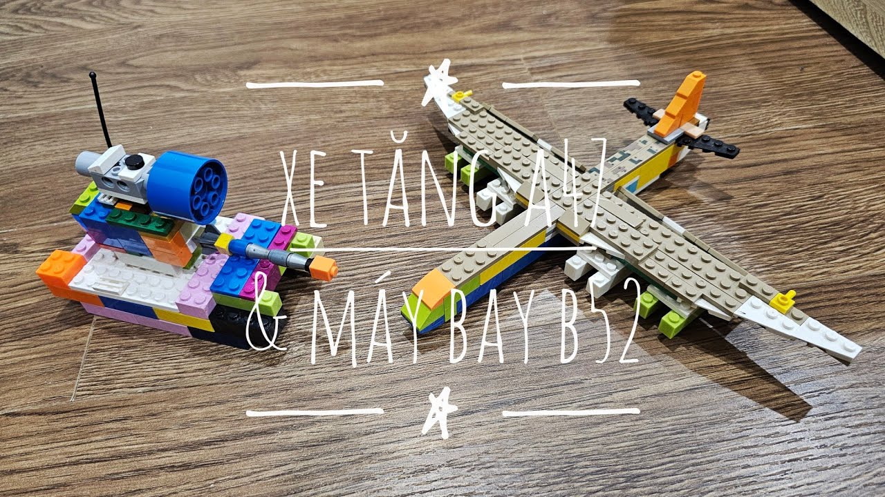 Lego toy - Xe tăng A47 & Máy bay B52 Stratofotres - YouTube