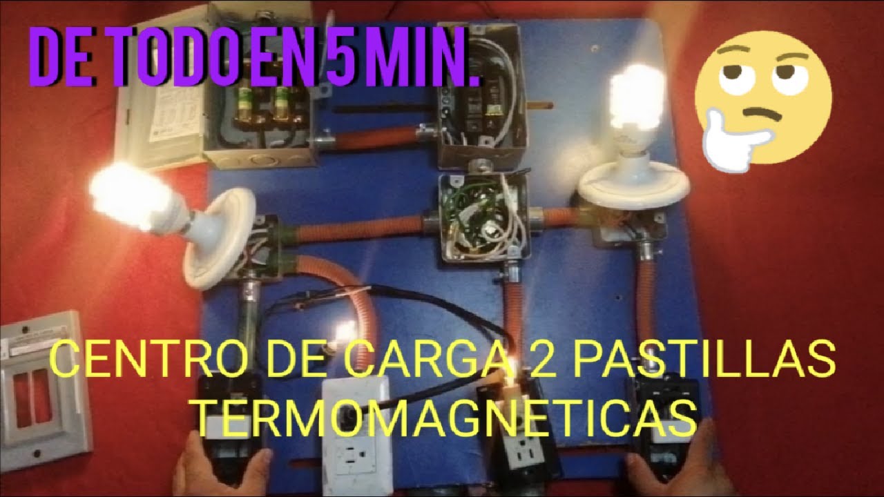 CENTRO DE CARGA, 2 PASTILLAS TERMOMAGNÉTICAS - ¿CóMO CONECTARLO? - YouTube