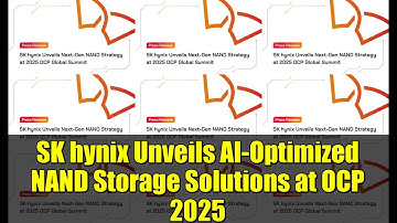 SK hynix Unveils AI Optimized NAND Storage Solutions at OCP 2025