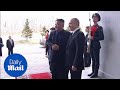 Vladimir Putin welcomes Kim Jong Un to first summit in Russia