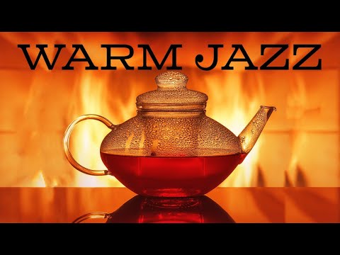 Warm JAZZ - Relaxing Fireplace & Smooth JAZZ Music For Stress Relief - Chill Out Music