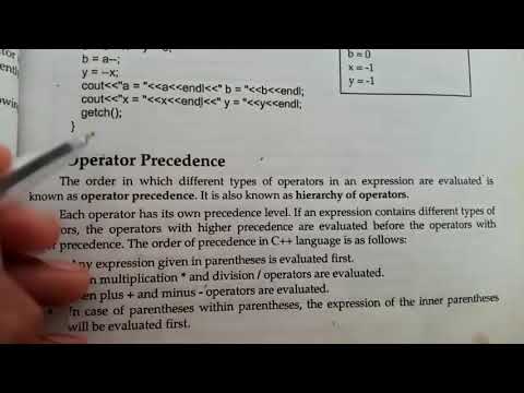 Define operator precedence , Order of operator precedence, Example of operator precedence in C++