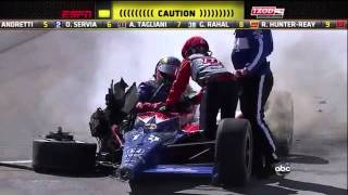 اسوء حادث في عالم الرياضة |Indy Car Las Vegas Race Crash 2011