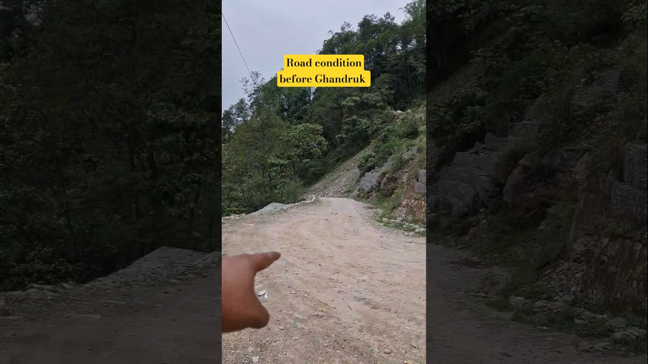 Road condition before Ghandruk, Nepal trip Season-3, 