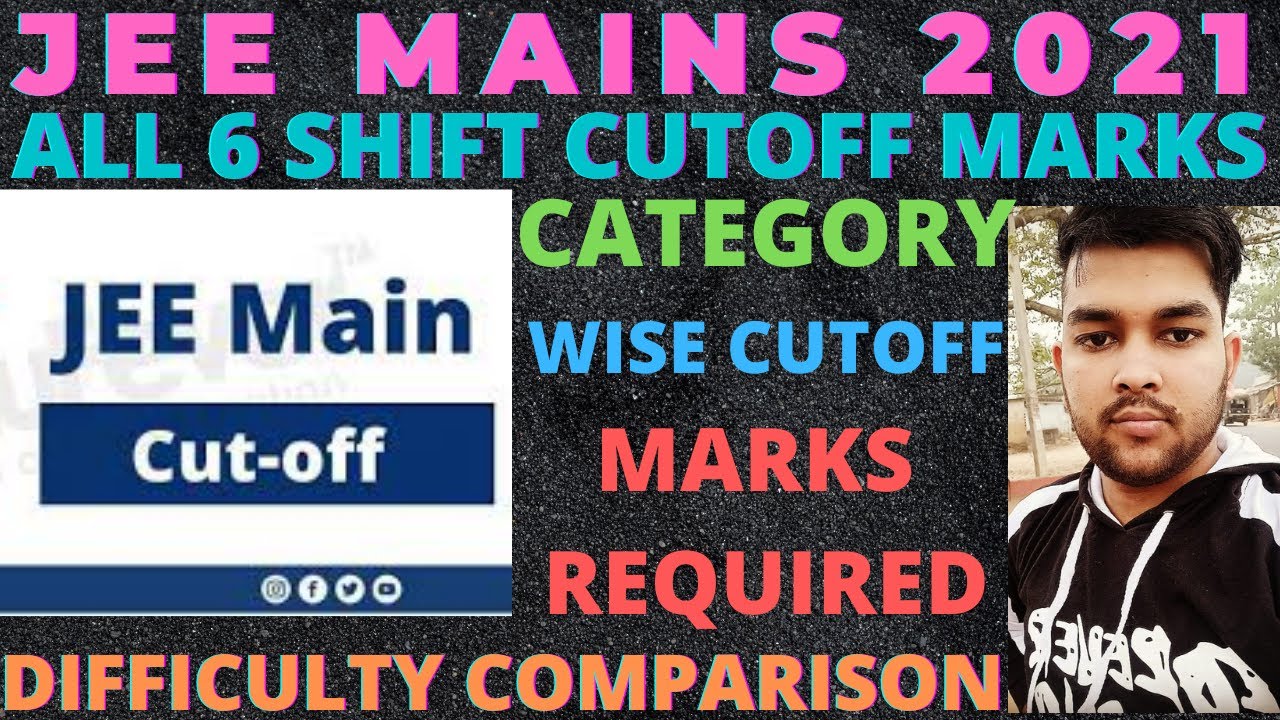 JEE mains 2021 | Shift wise cutoff marks | Category wise cutoff | Marks vs Percentile | Jeemains2021