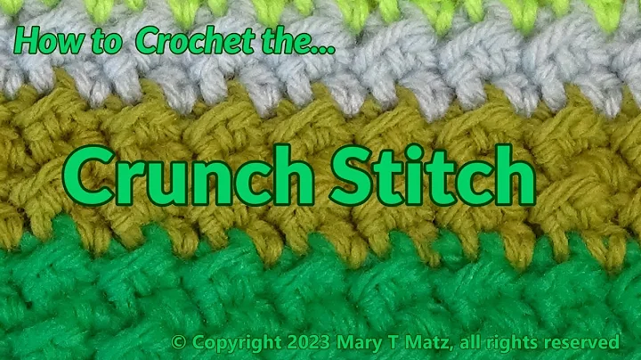 Master the Crunch Stitch with This Easy Crochet Tutorial