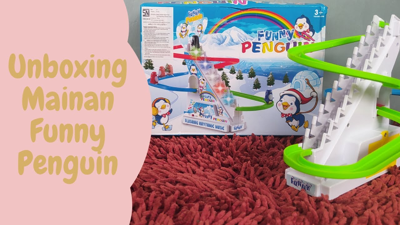 UNBOXING MAINAN ANAK FUNNY PENGUIN