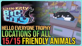 Meet all the Animals – Little Kitty Big City – All Animal Locations