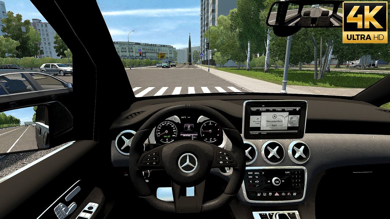 Durch die Stadt mit der MERCEDES A-KLASSE! CITY CAR DRIVING #5