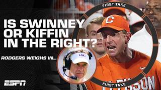 Is Dabo Swinney WRONG for his comments on Lane Kiffin First Take
