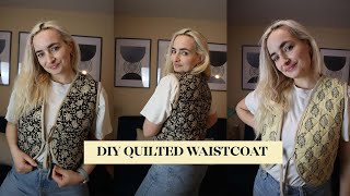 DIY Reversible Quilted Waistcoat - I