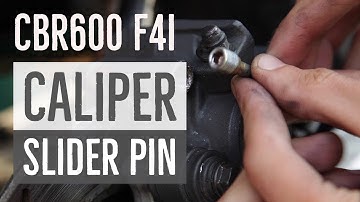 How To Remove Stuck Brake Caliper Slide Pin Cover | Honda CBR 600 F4i