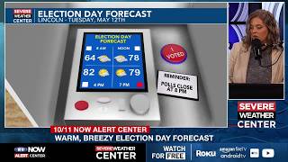 Wind picks up tonight into Tuesday ahead of a dry front passing through; warm, breezy Election Day