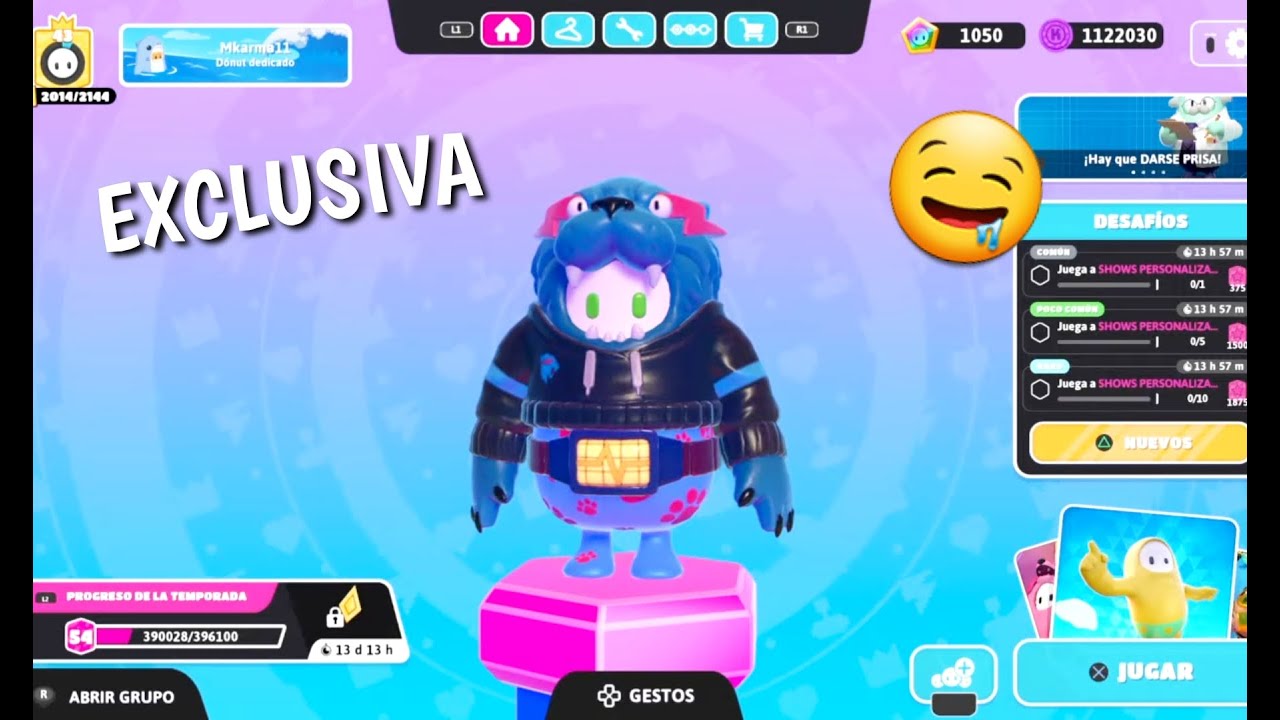 Corona con la Skin Exclusiva MR BEAST en Fall Guys