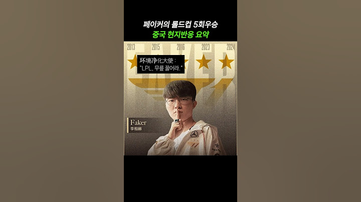 T1, 페이커 우승 중국현지반응!!ㅋㅋ - 롤드컵 결승 T1, BLG