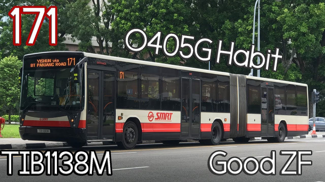 TIB1138M on 171 | SMRT Mercedes Benz O405G (Hispano Habit) | ZF Ecomat 4HP590