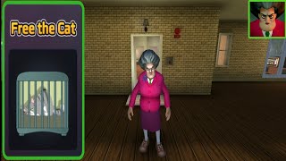 Scary Teacher 3D Part Free The Cat Gameplay (android,ios)