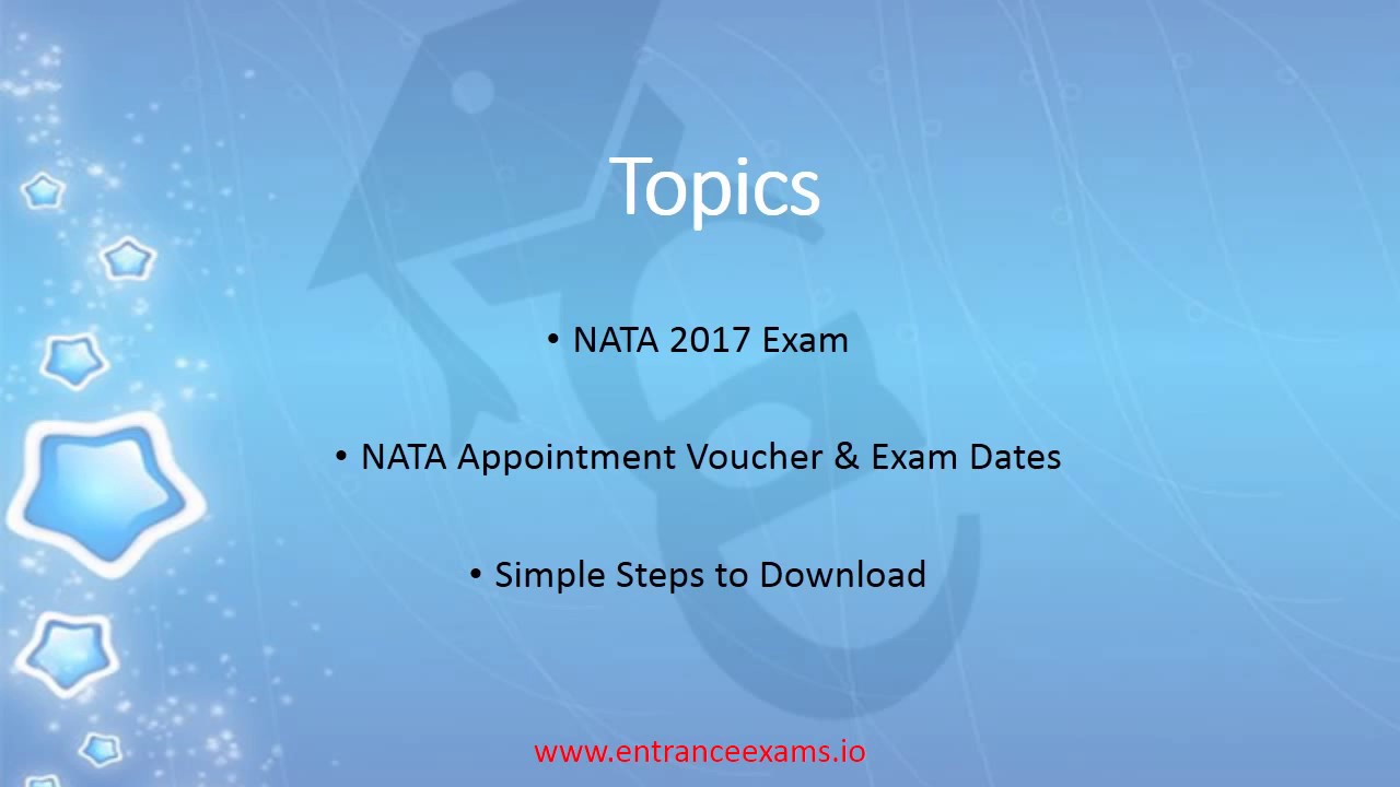 How To Download NATA admit card