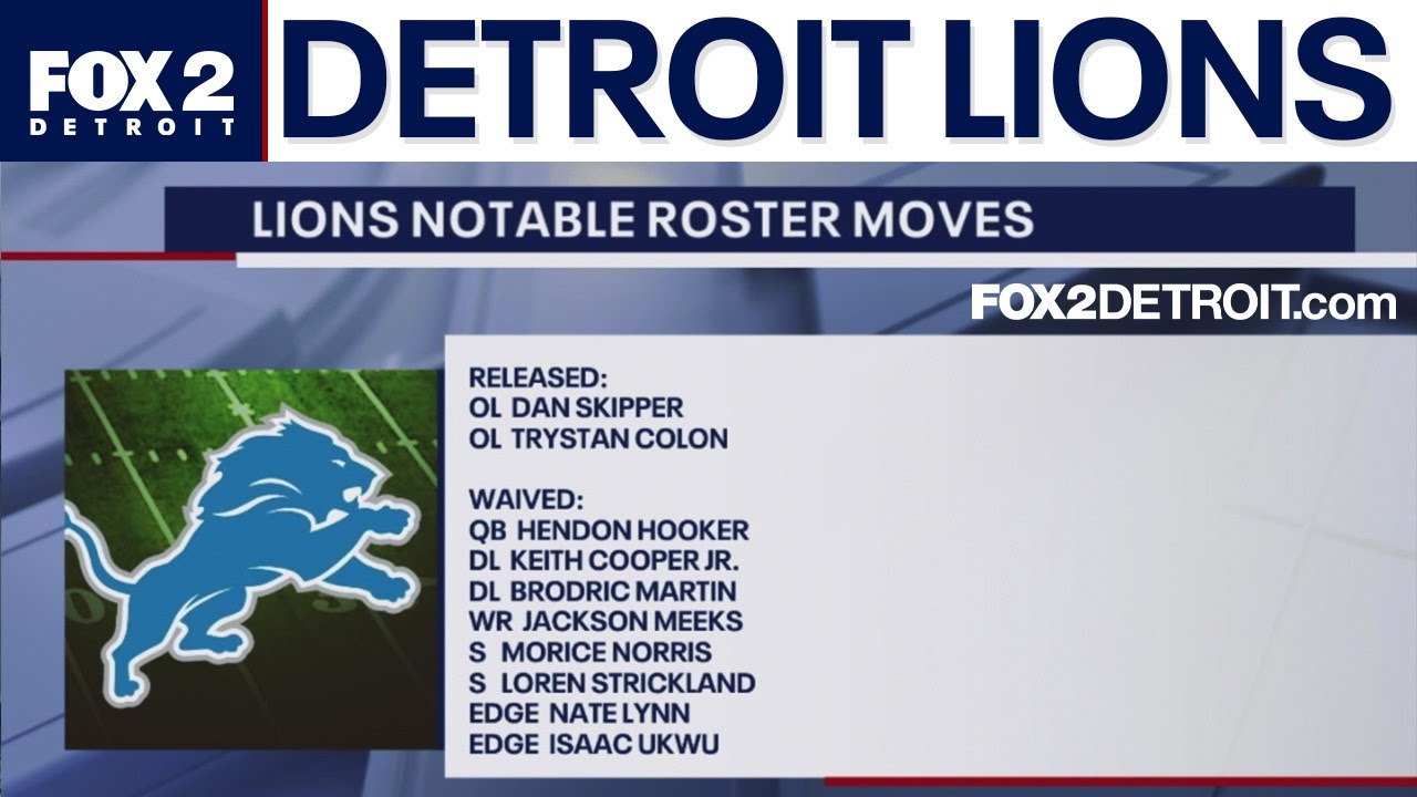 Detroit Lions trim roster to 53-players as deadline hits