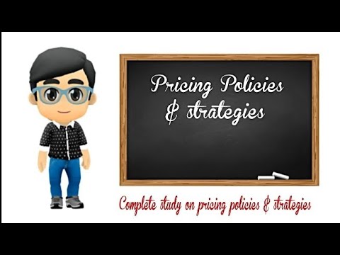 سیاست ها و استراتژی های قیمت گذاری
