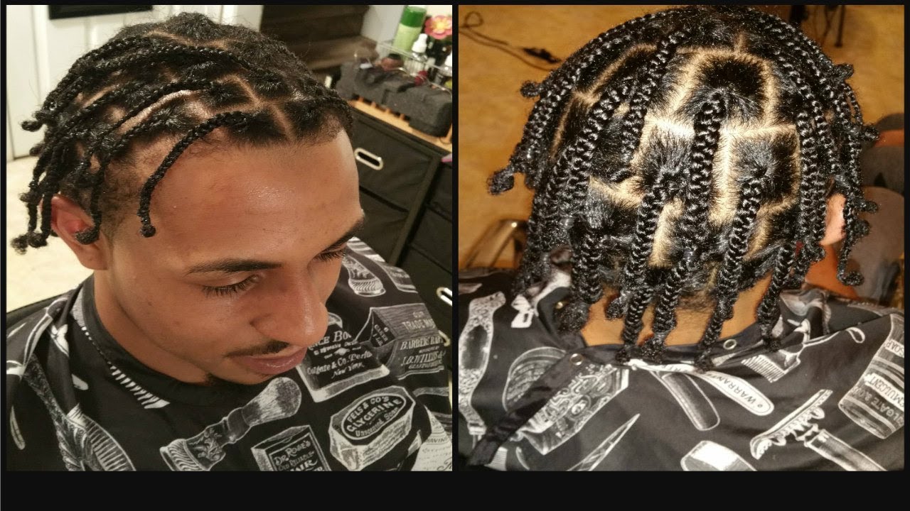 plait braids for men