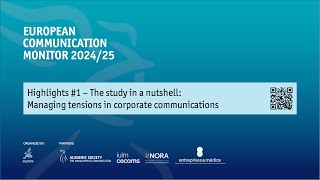 European Communication Monitor 2024/25: Highlights #1 β The study in a nutshell