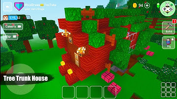 🌳Block Craft 3D Tutorial: Tree Trunk House 🌲🏡#11