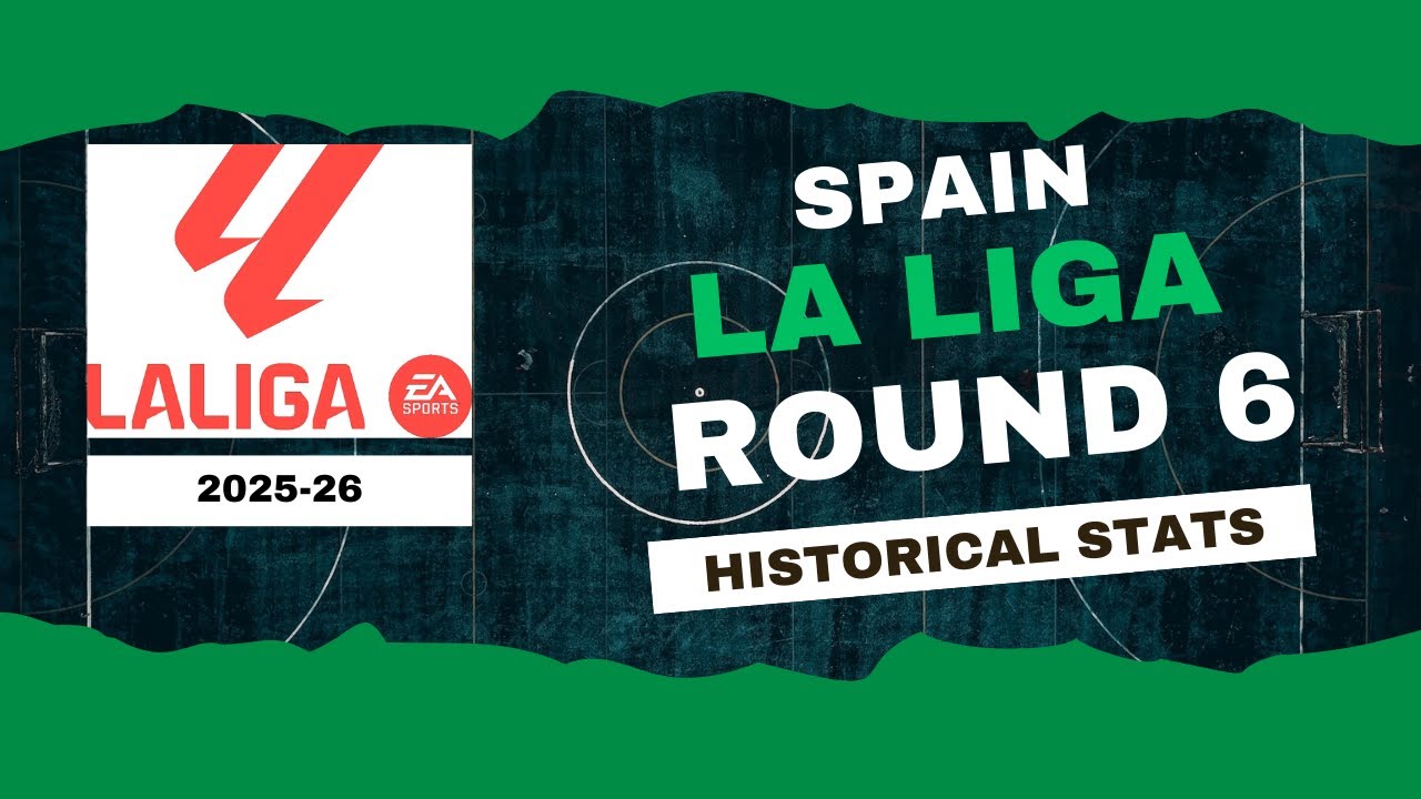 Spain | La Liga Stats Round 6 2025-26 | Historical Stats