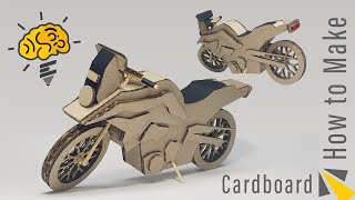 How to make Toy MotorcycleBMW F800GT   Amazing Cardboard DIY