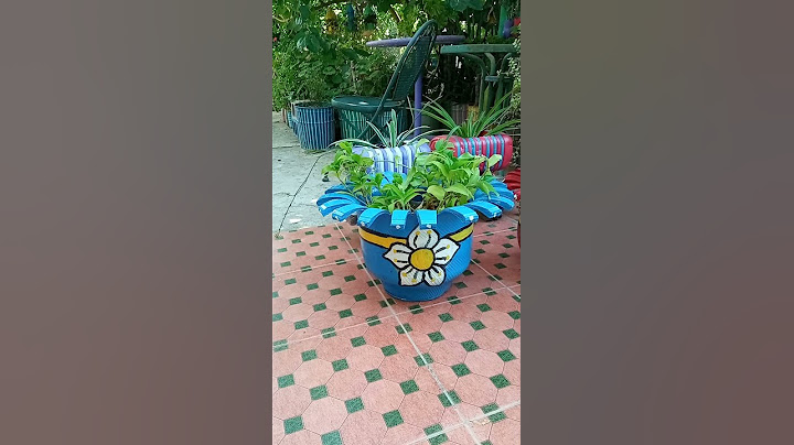 فازات النباتات المنزلية اصنعها بنفسك||إعادة تدوير الإطارات المستعملة ♻️