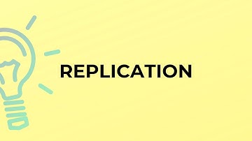 What is the meaning of the word REPLICATION?