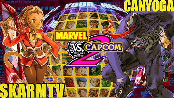 MvC2 Mvci Umvc3 SKARMTV vs CANYOGA Fightcade pt 1