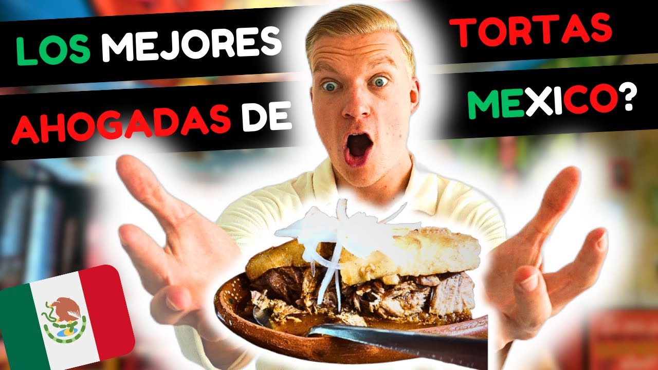 🇲🇽🇩🇪 ALEMAN PRUEBA LA PRIMERA VEZ TORTAS AHOGADAS EN GUADALAJARA🥪 Probando Comida Mexicana Callejera
